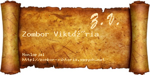 Zombor Viktória névjegykártya