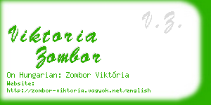 viktoria zombor business card