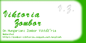 viktoria zombor business card